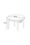 Hanah Home Mesa de Comedor Rox Mármol Blanco